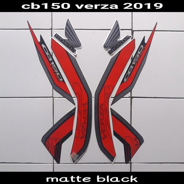 stiker motor Cb150 verza 2019 cw hitam doff