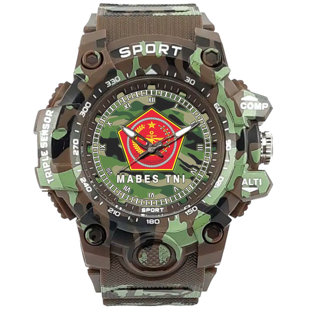 (SPECIAL EDITION) JAM TANGAN LOGO MABES TNI WATER RESISTANT NO.14