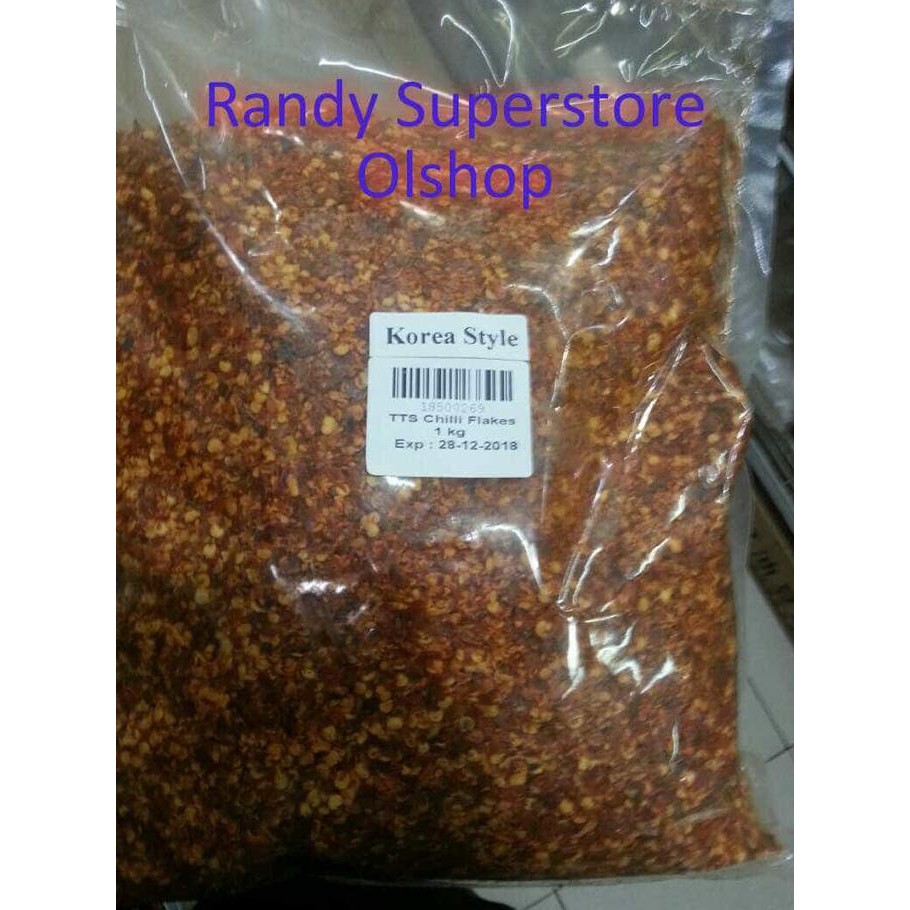 

Dijual Tts Chilli Flakes Korea Style (Cabe Gilling ) 1 Kg Terlaris