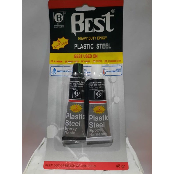 

BEST LEM BESI EPOXY PLASTIC STEEL 5 MENIT 48gr