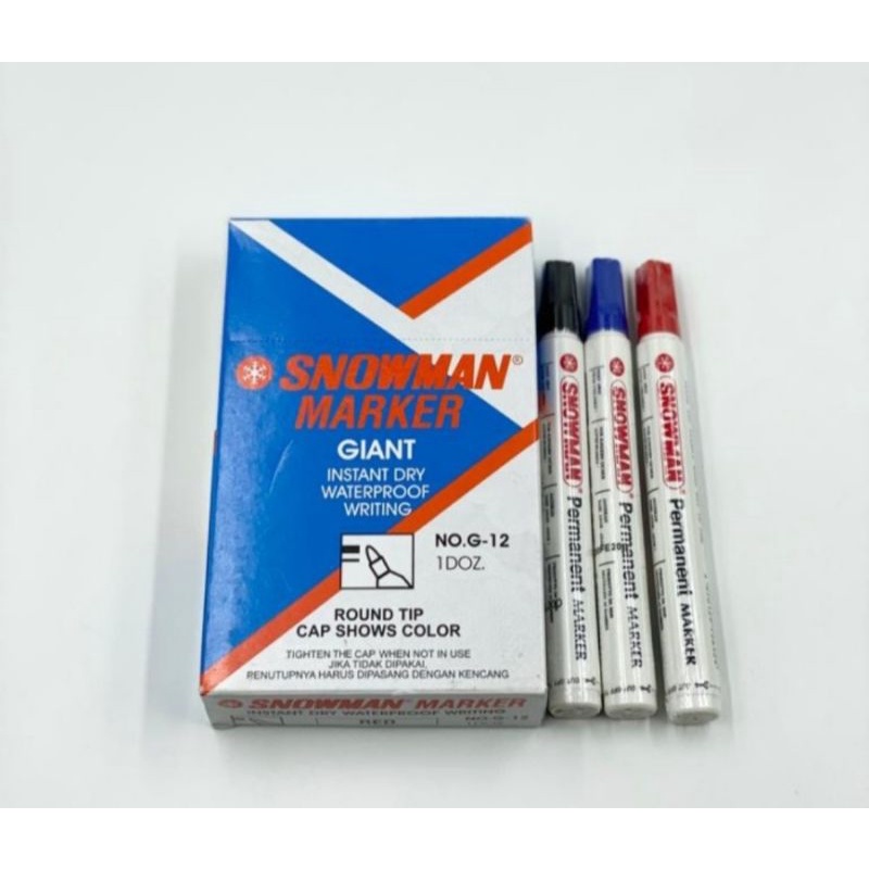 

Spidol Snowman Permanent Marker G-12