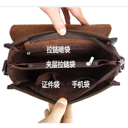 [ORIGINAL] Yueskangaroo Tas Selempang Kulit Import Pria Korean Style Men's Shoulder Messenger Bag