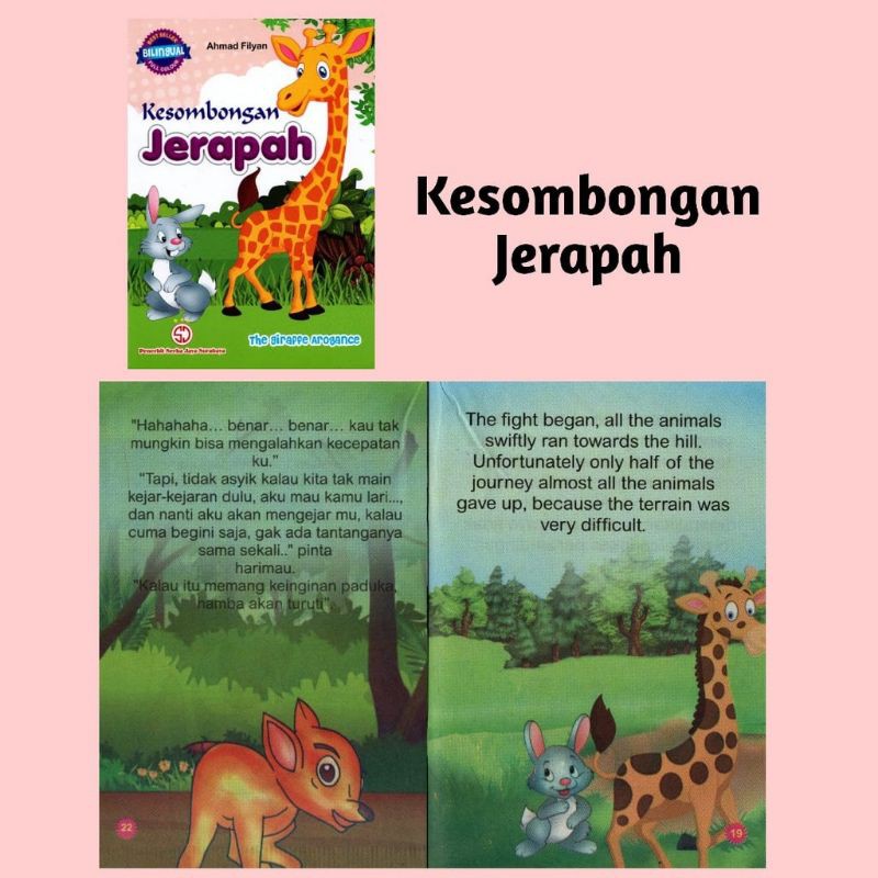 Buku Cerita Anak Fabel / Buku Cerita Anak Dongeng Binatang Best Seller Bilingual