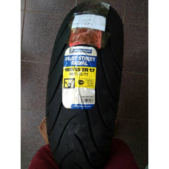 BAN MICHELIN 180/55 ZR17 TYPE PILOT STREET RADIAL
