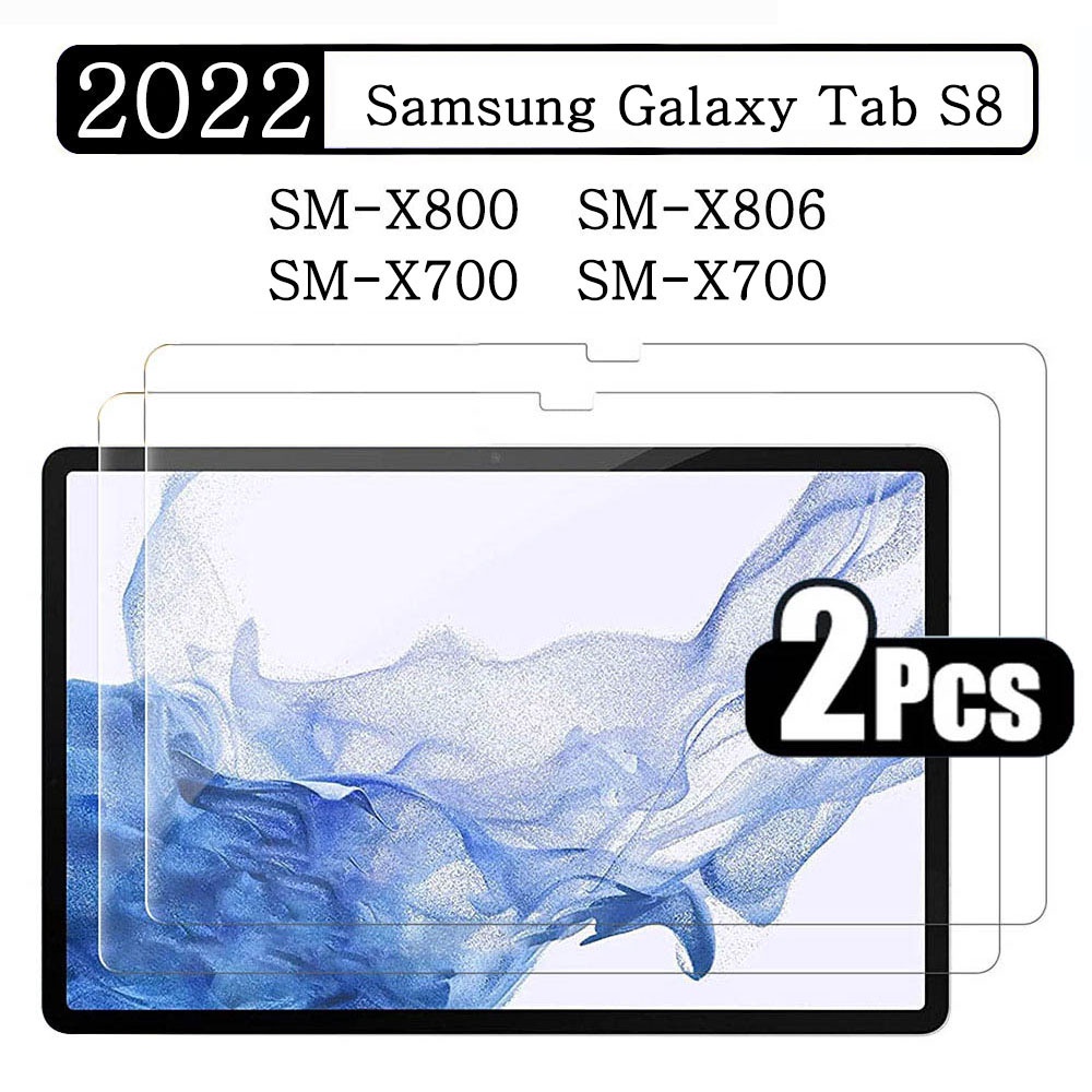 Pelindung Layar Tempered Glass Untuk Samsung Galaxy Tab S8 + Plus 11 12.4 2022 SM-X700 / X706 SM-X800 / X806