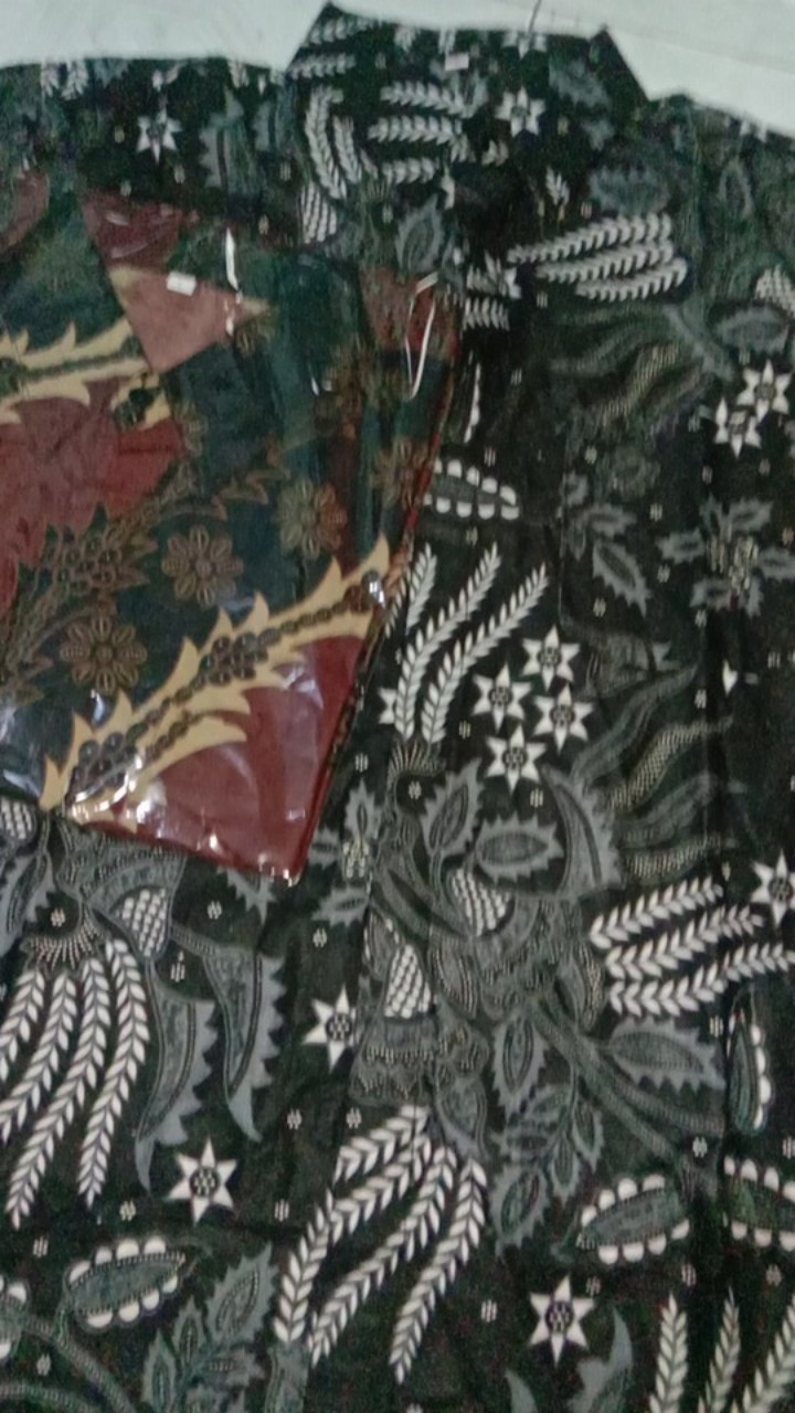 Size M L Xl  Xxl Bswart Batik Hrb026 Manggar Hitam Hem Pendek Pekalongan M L Xl Batik Pria  Bw 002