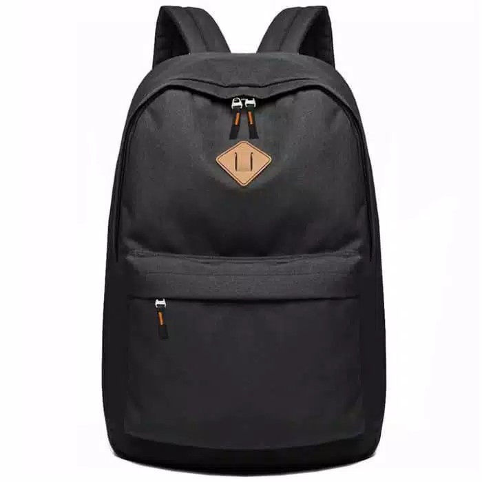 Tas Ransel Laptop Pria Wanita Tas Punggung Backpack Tas Sekolah SD SMP SMA SMK Terbaru-Hitam