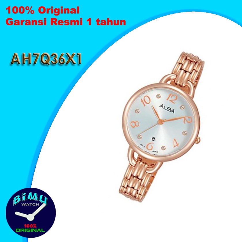 Alba Ladies AH7Q36X1 White Dial / Jam Tangan Wanita AH7Q36