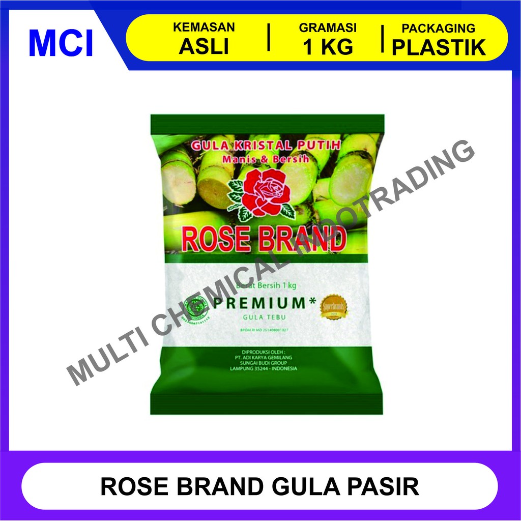 

ROSE BRAND GULA KRISTAL 1 KG / GULA PASIR