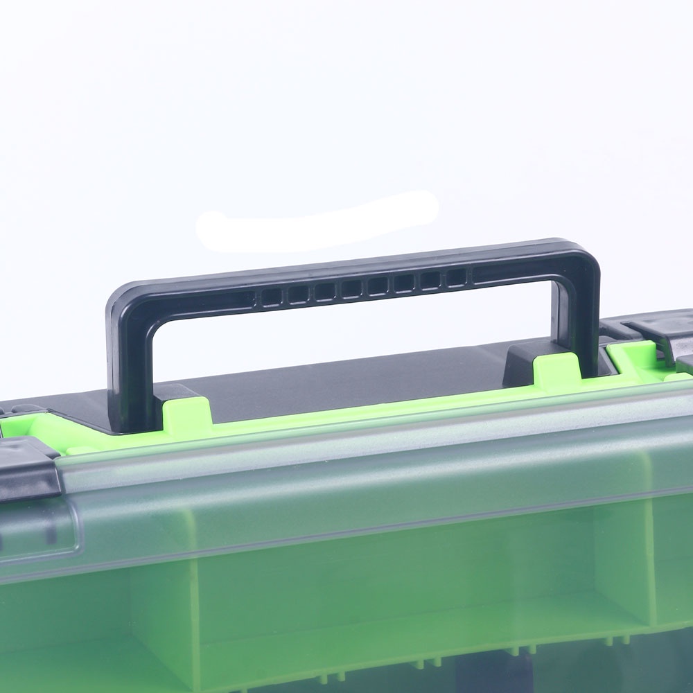 HENGJIA Double Layer 18 Compartments Fishing Tackle Boxes Fishing Lure Box Organizer Fishing Bait Tackle Storage Case