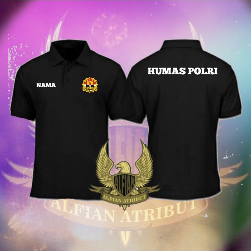 kaos HUMAS POLRI,kaos polo,kaos berkerah humas polri