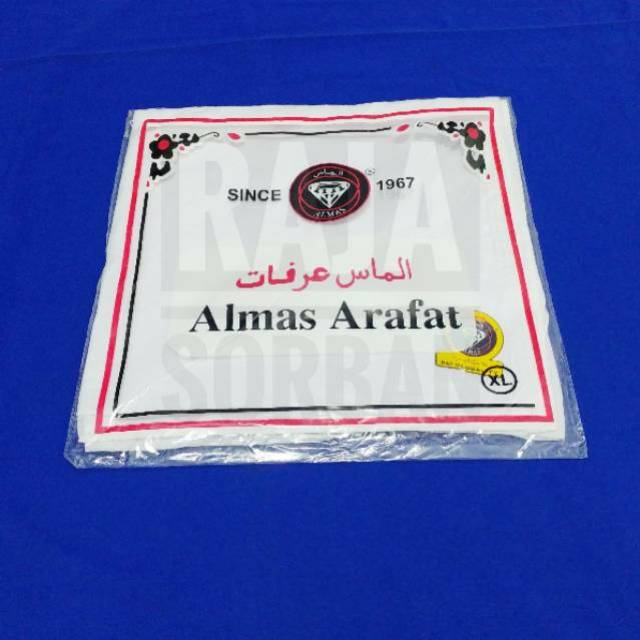 Sorban Putih Polos Alhabib - Sorban Alhabib - Sorban Putih - Sorban Haji - Sorban Segi 4 - Sorban