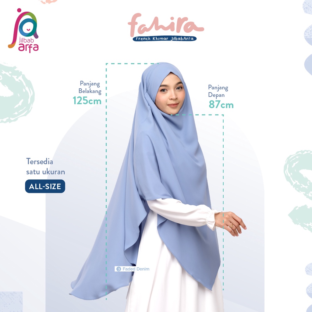 Jilbab Arfa Instan Fahira Cinnamon - French Khimar Cadar - Bahan Soft Lexus