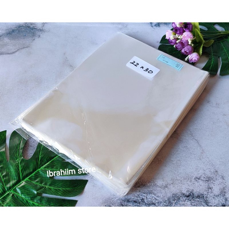 

(100gr) PLASTIK OPP LEBAR 20-25 CM PLASTIK OPP TEBAL TANPA LEM / PLASTIK OPP UNTUK BAJU / PLASTIK ACCESORIES PLASTIK SOUVENIR MURAH
