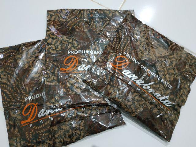 Batik Danabrata Motif Manggar Rumput Kode 040 Kemeja Batik Lengan Panjang Size M L Xl Xxl Regular