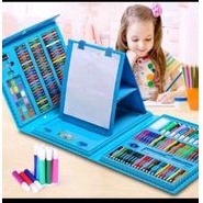 

Alat Lukis Super Mega Art 208 Pcs Crayon Oil Paste Warna Set - Biru