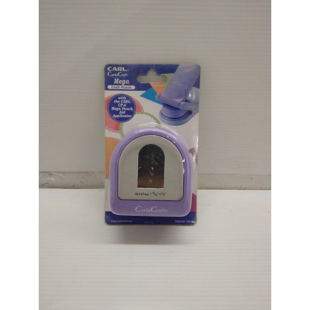 

CARL Mega Craft Punch - ROUND ARCH TAG