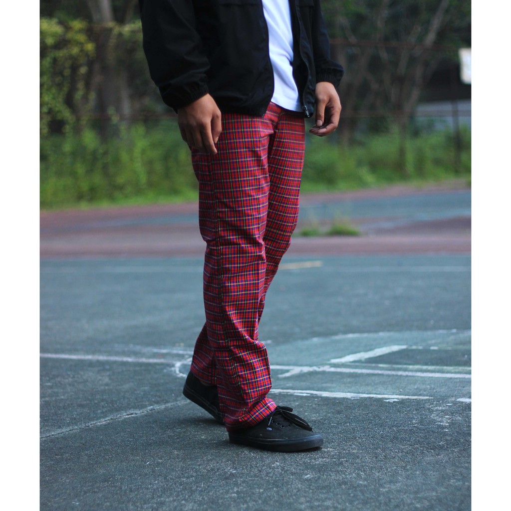  CELANA  TARTAN  REDLY PREMIUM LONGPANTS Shopee Indonesia