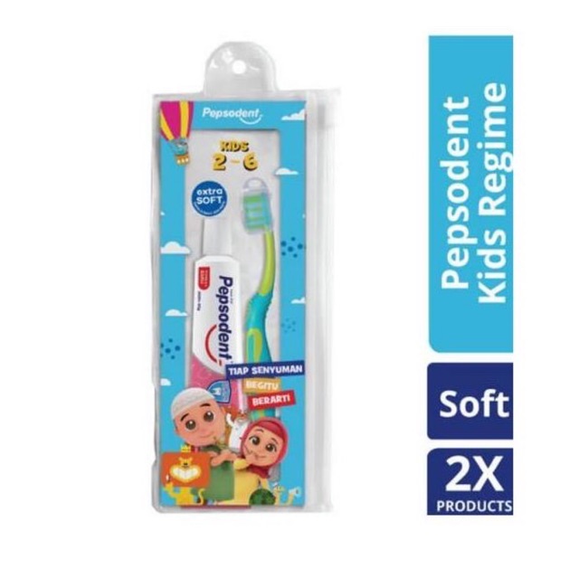 PEPSODENT KIDS REGIME EXTRA SOFT SIKAT & PASTA GIGI ANAK NUSSA RARRA