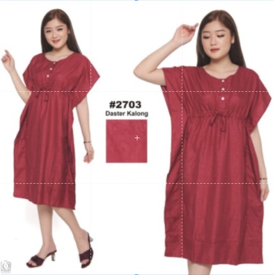 hokyfashion Daster lowo jumbo busui Ld 110cm / daster kalong embos all size fit xxl-Maroon