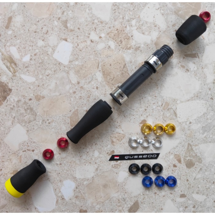 reel seat busa eva windingcheck satu set gagang joran custom model 1 - Butt Kuning, Ring Hitam Murah