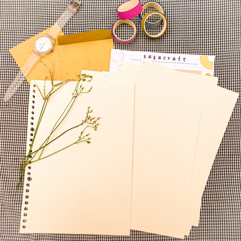 

[kakacraf.id] LOOSE LEAF PUTIH GADING/BOOK PAPER B5 90 GSM