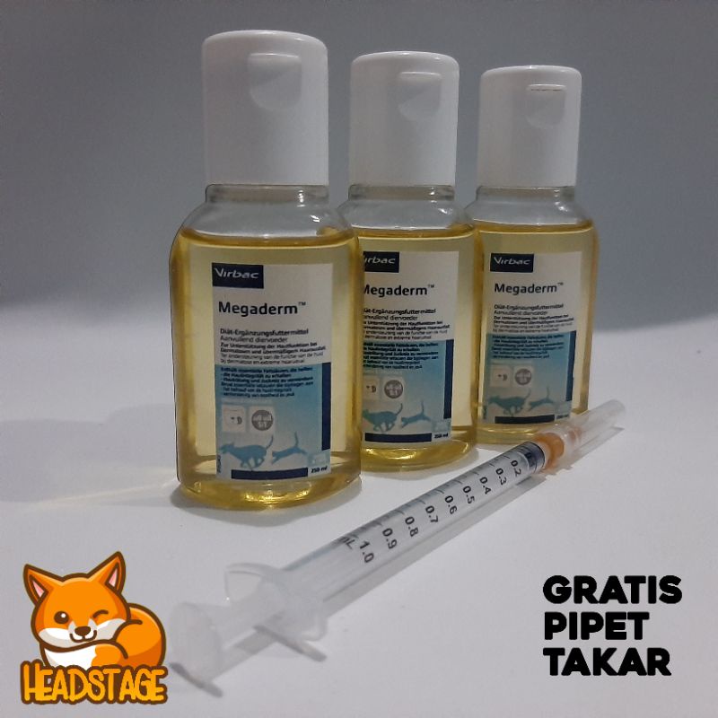 VIRBAC MEGADERM VITAMIN BULU KUCING DAN ANJING REPACK 30 ML