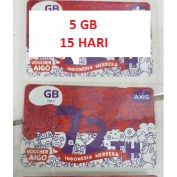 Axis v aigo 5gb 15 hari 24 Jam KUOTA 5 GB