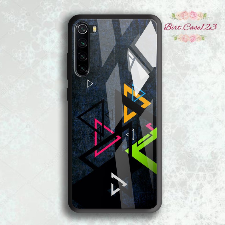 back case glass ABSTRAK Oppo A3s A1k A5 A9 2020 A7 F9 A5s A31 A52 A53 A92 A37 A57 A59 A71 A83 BC5096