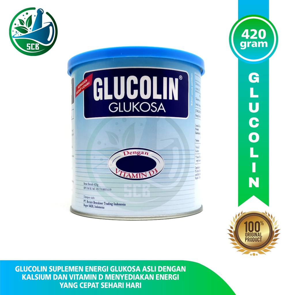 Glucolin Glucose -Vitamin D3 -Gula Anggur Kaleng