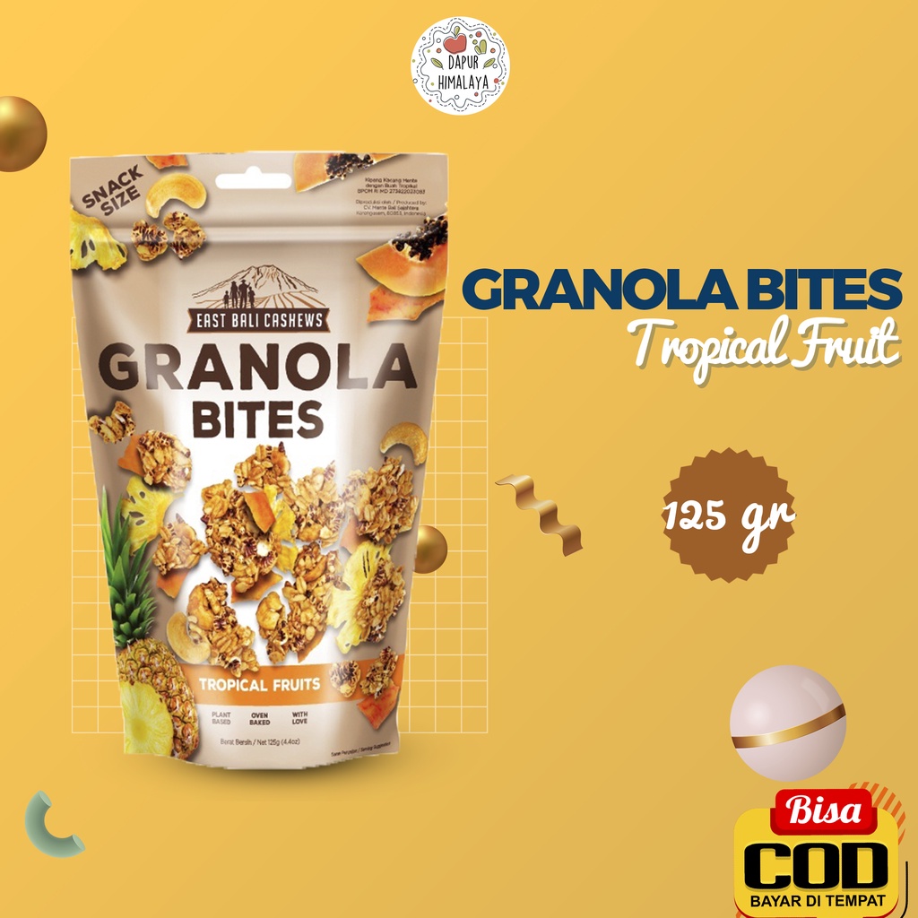 

GRANOLA BITES TROPICAL FRUIT 125GR GRANOLLA SEREAL SEHAT SARAPAN PRAKTIS MAKANAN DIET CAMILAN SNACK CEMILAN KETO PENURUN BERAT BADAN PELANGSING TEH CELUP JATI CINA MIE SHIRATAKI SIRATAKI BERAS PORANG CHIA CIA SEED BERAS MERAH DEBM FITBAR JSR BASAH KERING