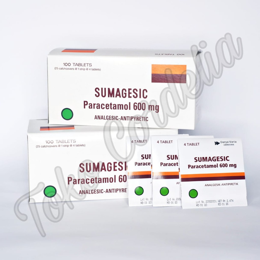 Sumagesic Paracetamol 600 mg Strip isi 4 Tablet | Shopee Indonesia