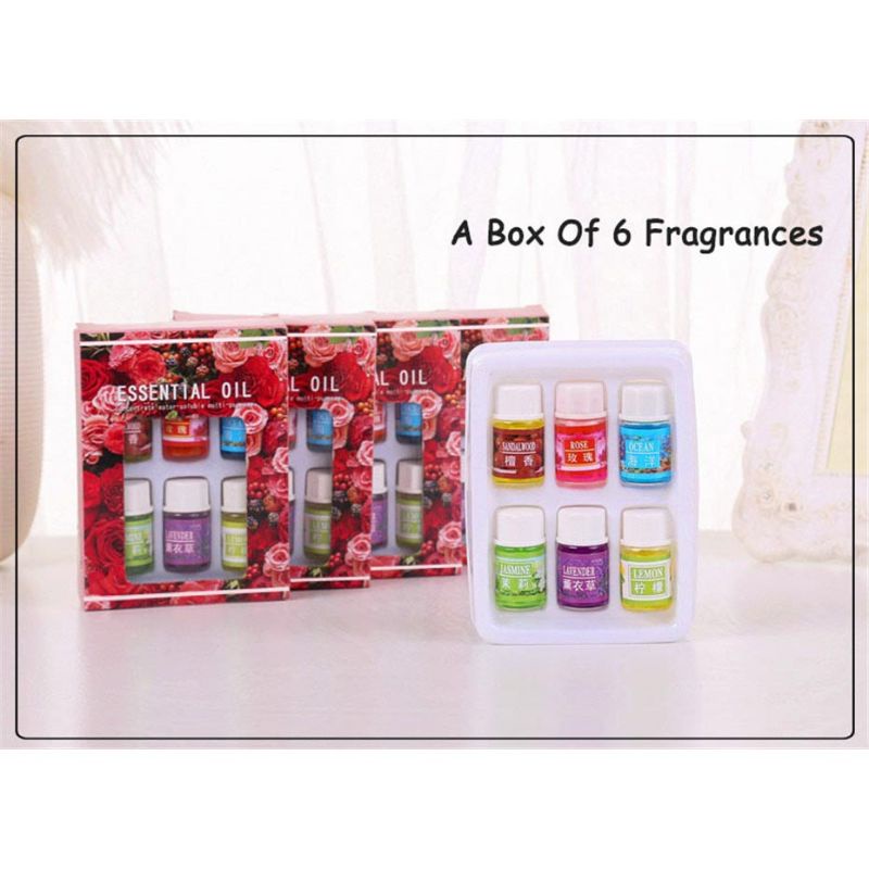 Diffuser Aromatherapy Air Humidifier pelembab udara - pewangi ruangan-6pc 3ml