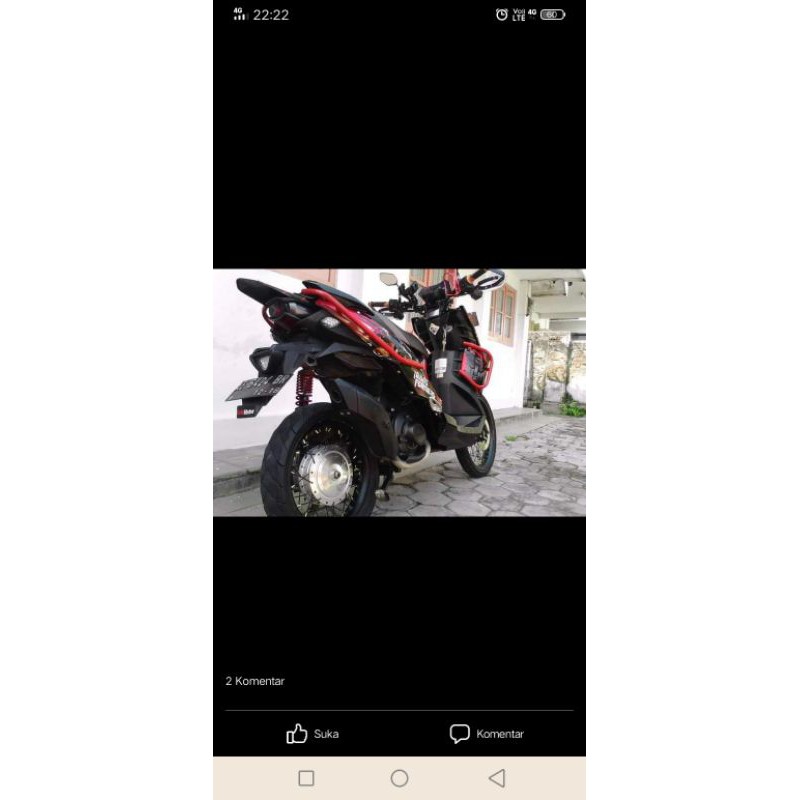 Tubular besi/body guard Yamaha Xride Old bukan Nmax Mio Vario Beat Honda
