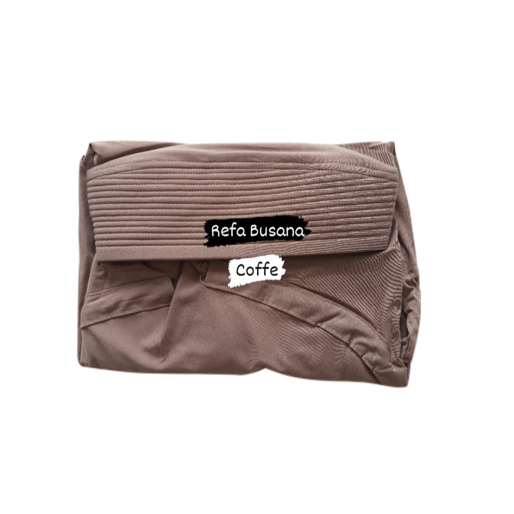 Jilbab Instan Kerudung Instan Jilbab Bergo Jersey Premium Sarah-Coffe