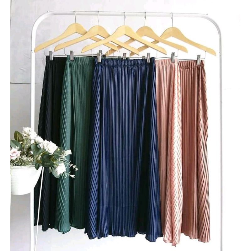 (BISA COD) ROK PLISKET HYGET MAYUNG / Maxi skirt plisket / TERMURAH / PLISKET /TERMURAH / BISA BAYAR DITEMPAT