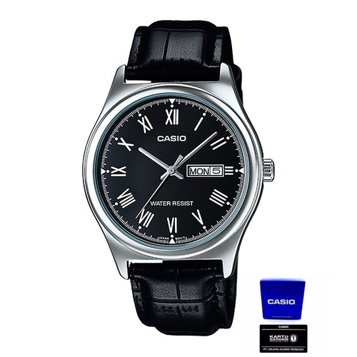 Casio Pria MTP-V006L Jam Tangan Pria Casio Original Analog Leather Strap