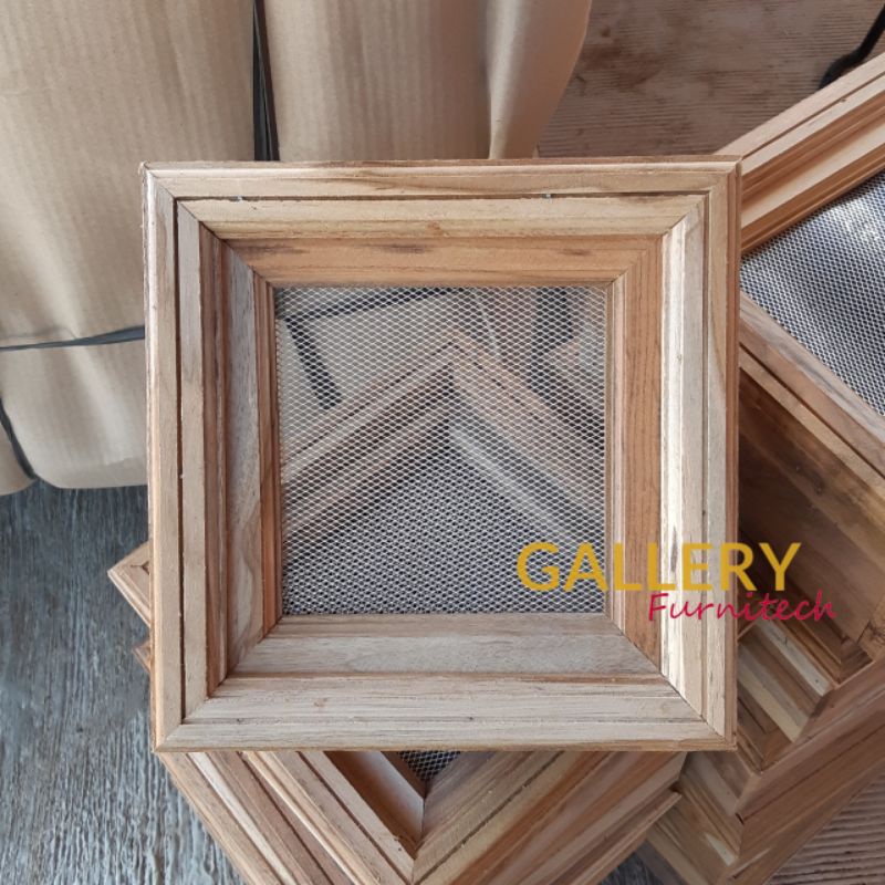 Loster Minimalis Jati // 23x23 // Kawat Nyamuk Almunium