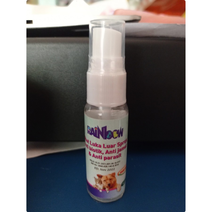 Obat luka luar spray Kucing Anjing 20 ml Obat hewan Rainbow