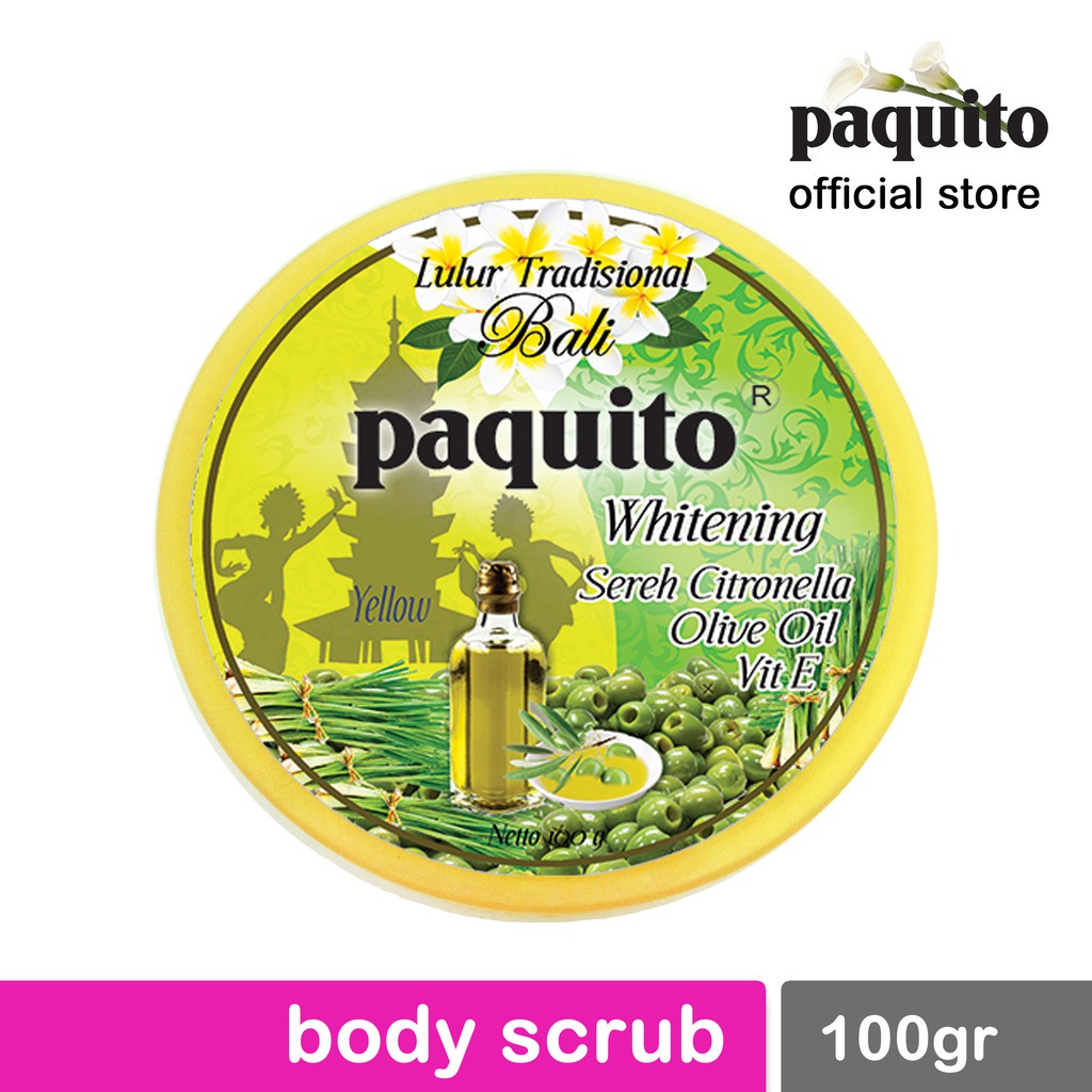 PAQUITO LULUR TRADISIONAL 100GR BODY PERONTOK KULIT MATI KOSMETIK