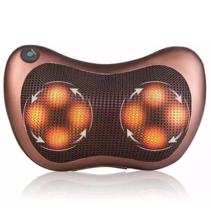 Bantal Pijat 8 Bola Massage Pillow Mobil dan Refleksi Rumah Car Home Bantal Pijat Leher Punggung Portable ILHAM COLEKTION