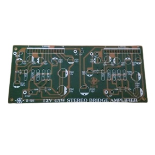 PCB 12V45W Stereo Bridge Amplifier S-101
