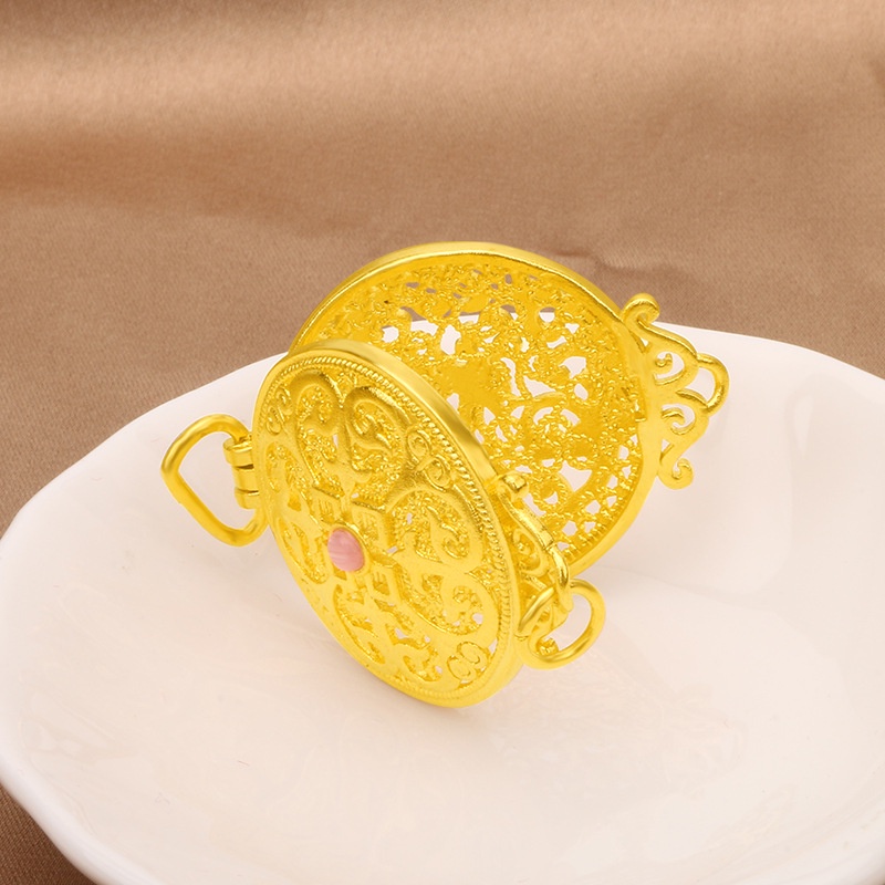 Liontin Emas plated 24K Bentuk Sachet 3D Gaya Bangkok Untuk Wanita