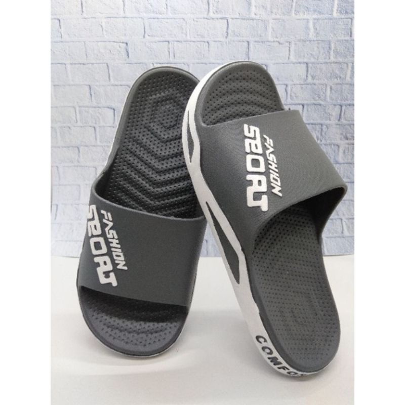 Sandal fashion pria Selop karet import Sendal sport laki laki