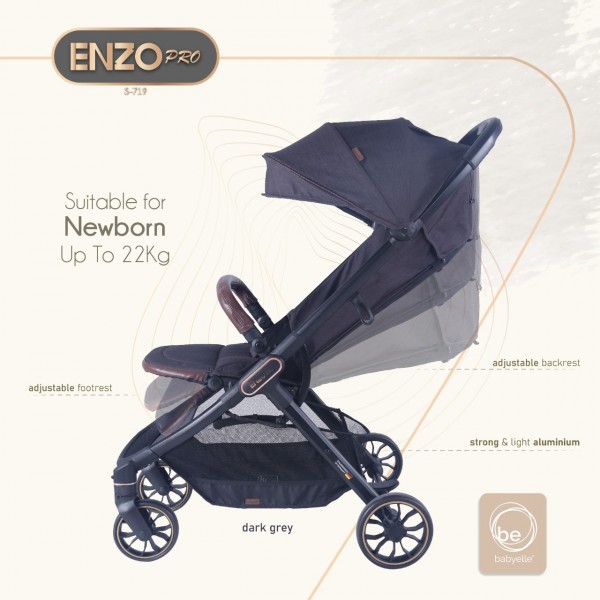 Babyelle ENZO PRO S 719 stroller travel automatic folding lipat ringkas kereta bayi baby elle s719