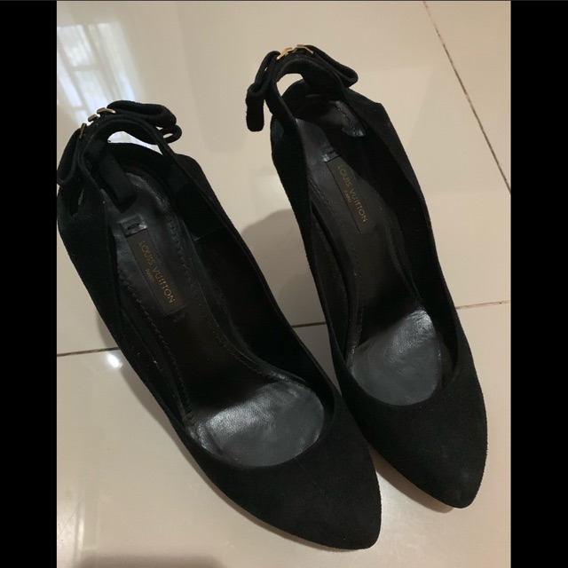 LV suede pump heels ORIGINAL