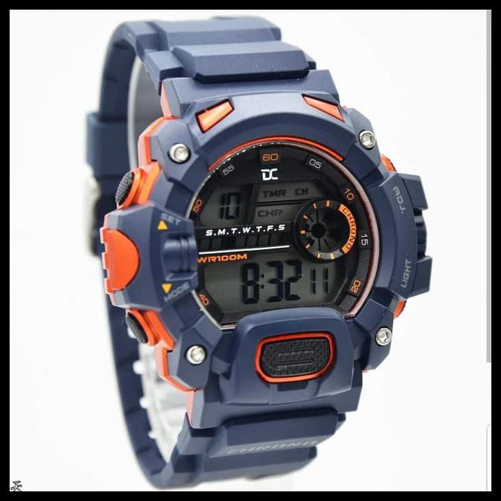 Jam Tangan Sport Digitec Collection Dc5004 Original Pria Biru Navy