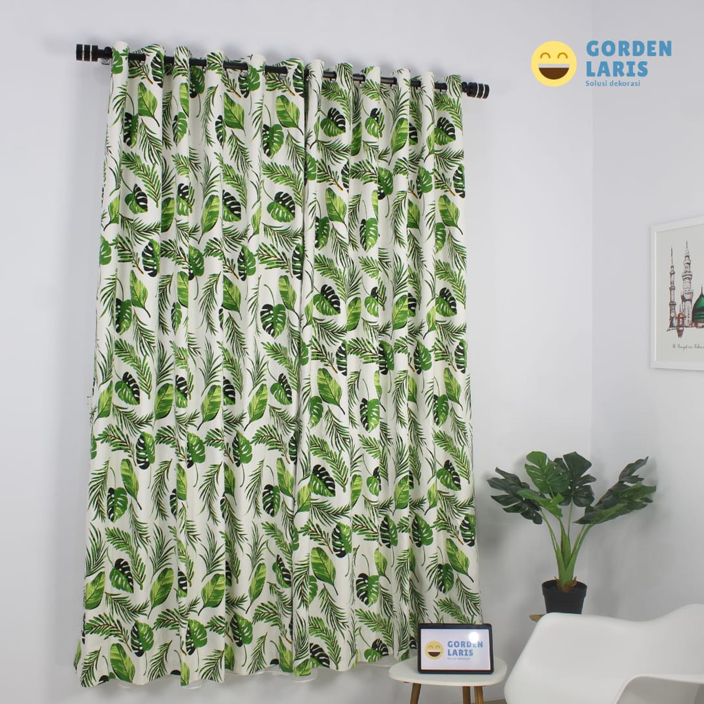 2021 motif / gorden minimalis monstera