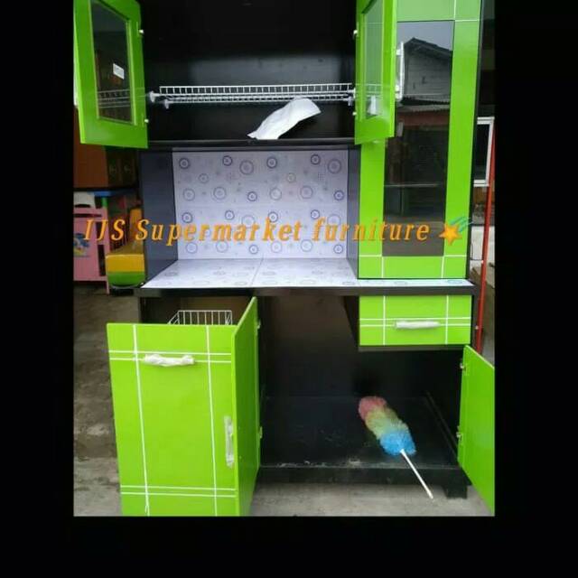 Jual Lemari Sayur Blocktick Pintu Gendong Kaca Shopee Indonesia