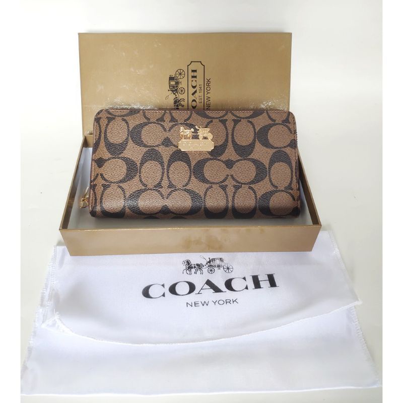 DOMPET wanita IMPORT COACH PANJANG SUPER FREE BOX